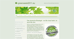 Desktop Screenshot of greenweek2011.eu