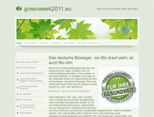 Tablet Screenshot of greenweek2011.eu